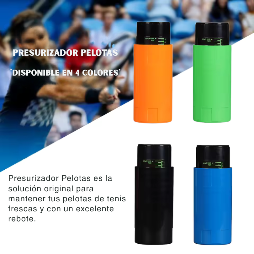 Presurizador pelotas tenis