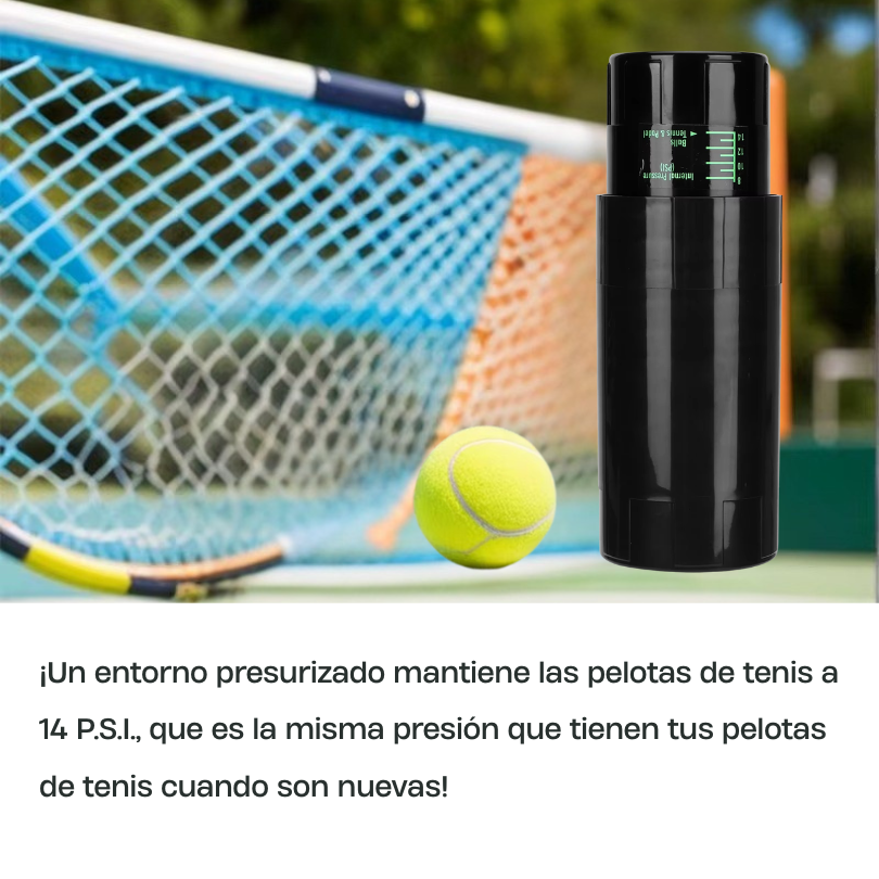 Presurizador pelotas tenis
