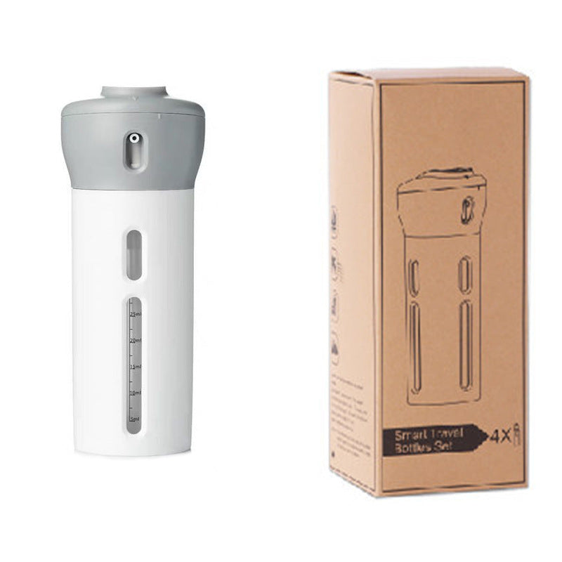 Botellas Dispensadoras de Cosméticos y Champú de Viaje 4-en-1