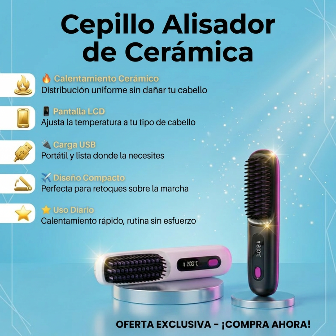 Cepillo Alisador inalámbrico
