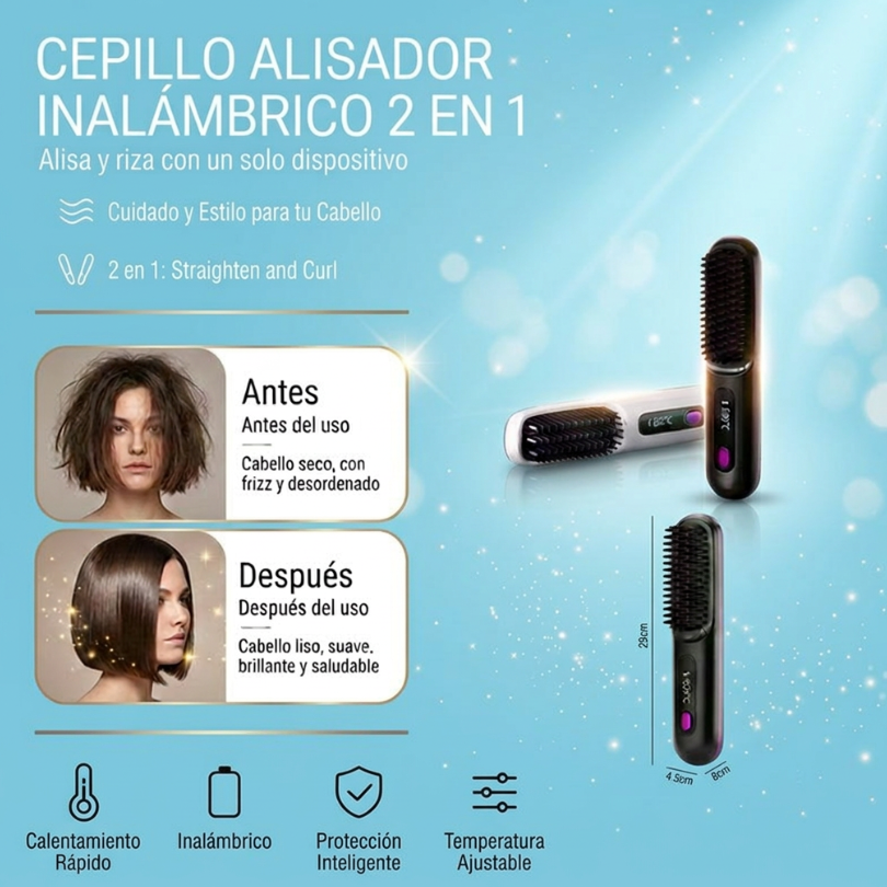 Cepillo Alisador inalámbrico