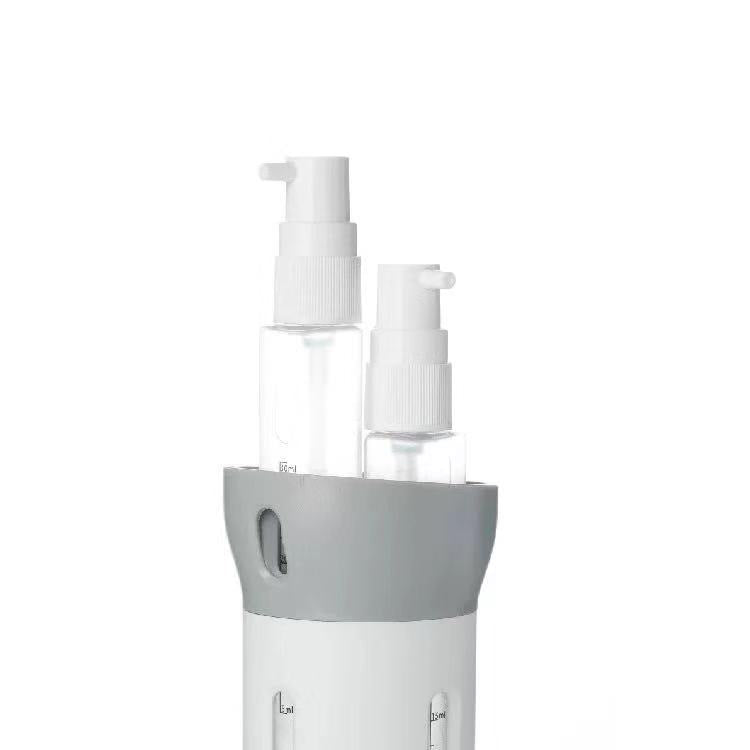 Botellas Dispensadoras de Cosméticos y Champú de Viaje 4-en-1