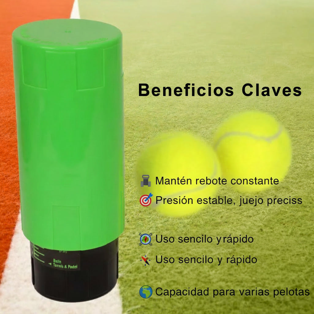Presurizador pelotas tenis