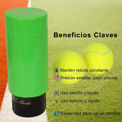 Presurizador pelotas tenis