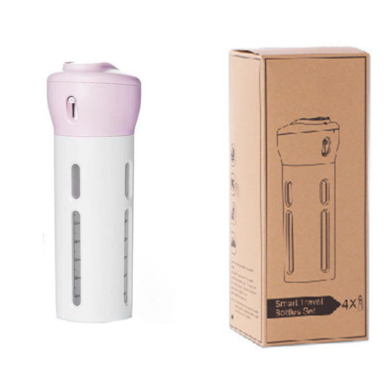 Botellas Dispensadoras de Cosméticos y Champú de Viaje 4-en-1