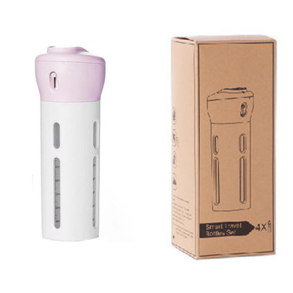 Botellas Dispensadoras de Cosméticos y Champú de Viaje 4-en-1